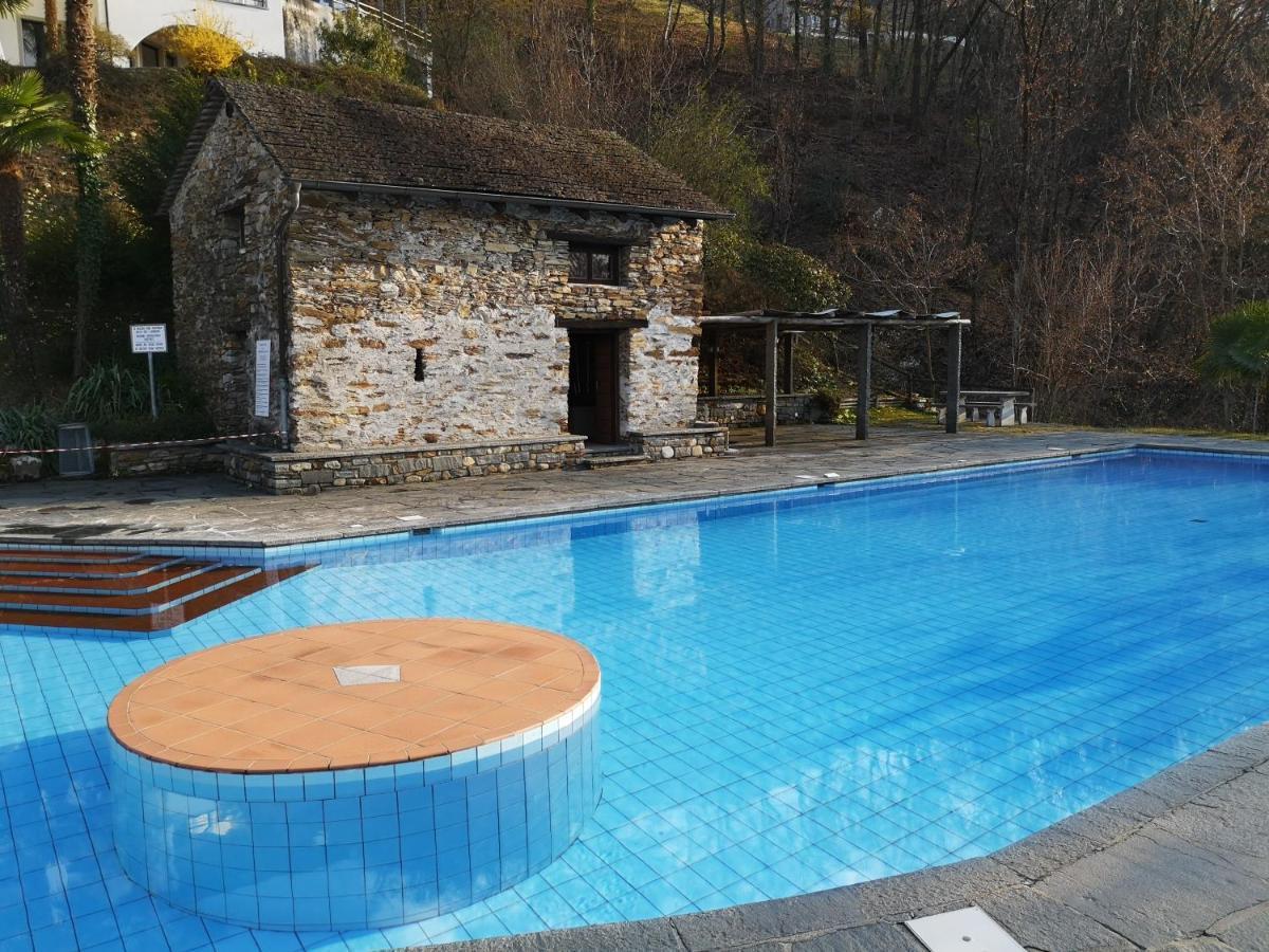 1 Zimmer Apartment Mit Seesicht Und Pool Gambarogno 외부 사진