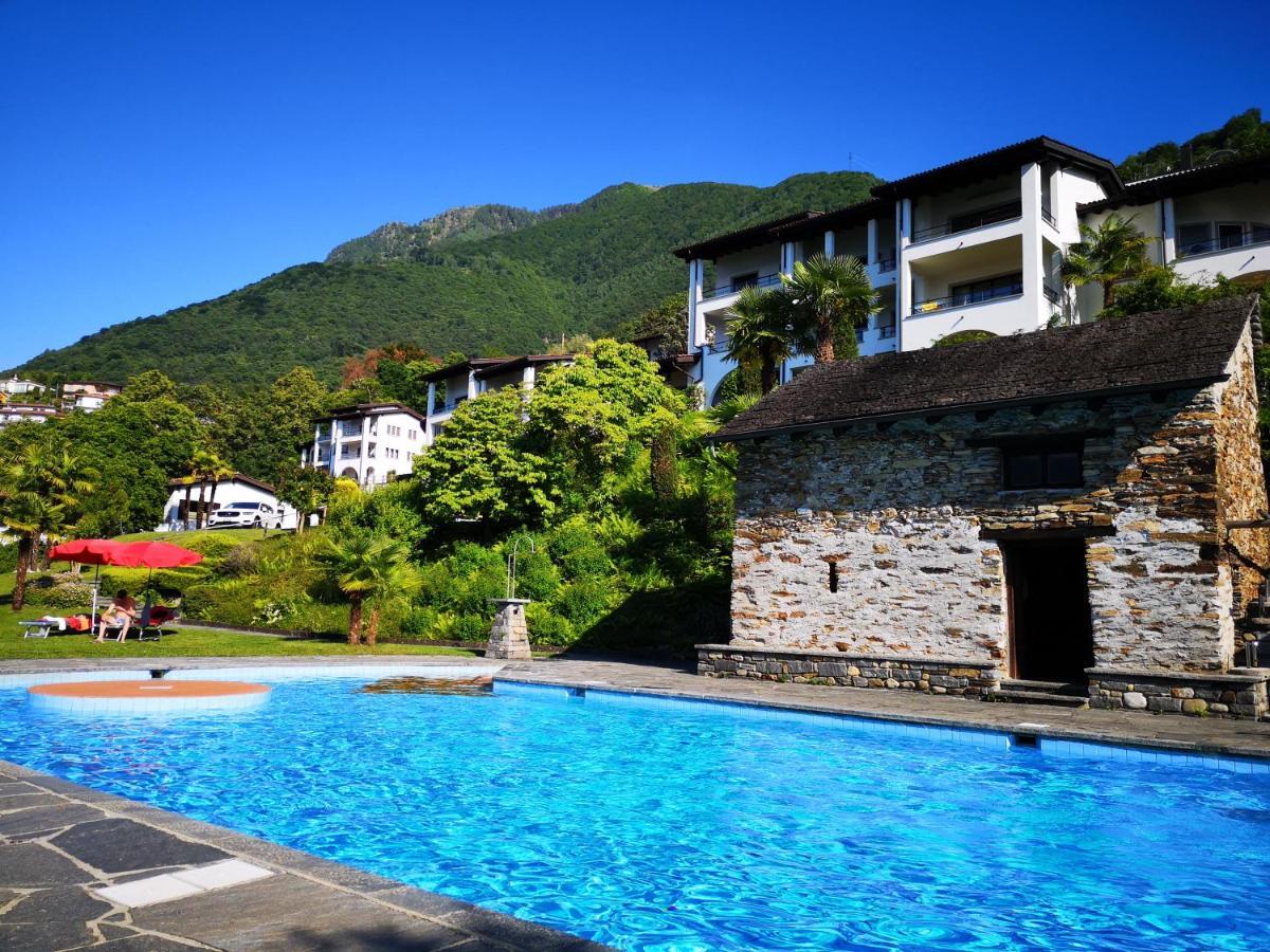 1 Zimmer Apartment Mit Seesicht Und Pool Gambarogno 외부 사진